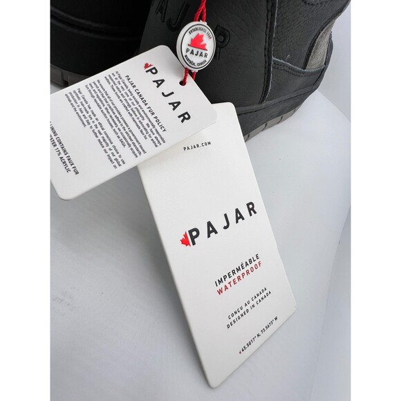 NIB Pajar Cascais Women's US 7.5 Lace Up Winter Boot Shoes Waterproof Dark Grey - Picture 7 of 12